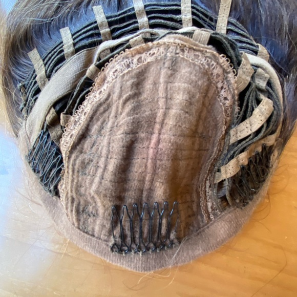 💯 18” REMY GOLDEN BROWN THICK WAVY HUMAN HAIR WIG MONOFILAMENT COMB ATTACHMENT - Picture 8 of 16